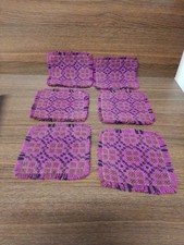Six Welsh Wool Style Coasters 