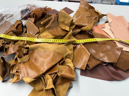 Real brown leather offcut - real,