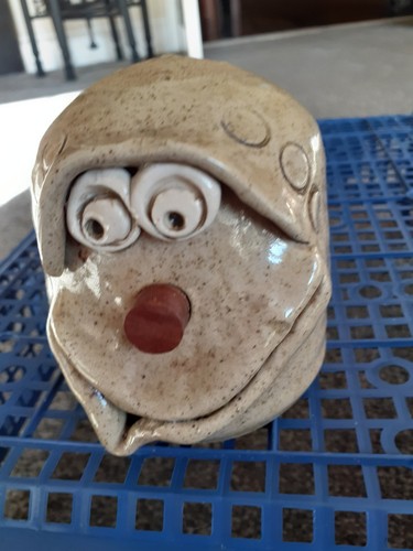 Pretty ugly pottery pepper - ugly,