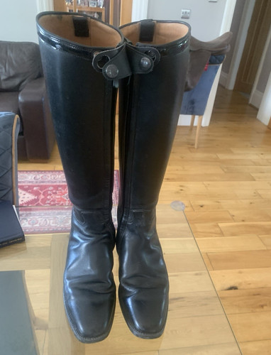 Petrie black leather long - black,