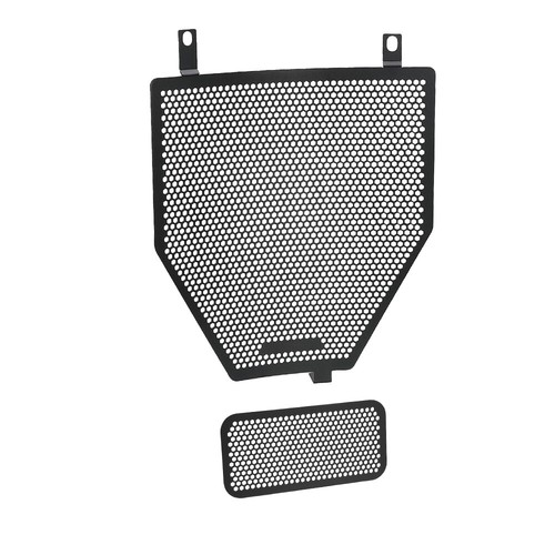 Motorcycle radiator guard - motorcycle, and