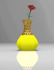 Textured Vase with Voronoi