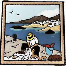 vintage retro ceramic wall tile