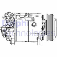 CS20500 DELPHI Compressor, air conditioning for BMW,MINI