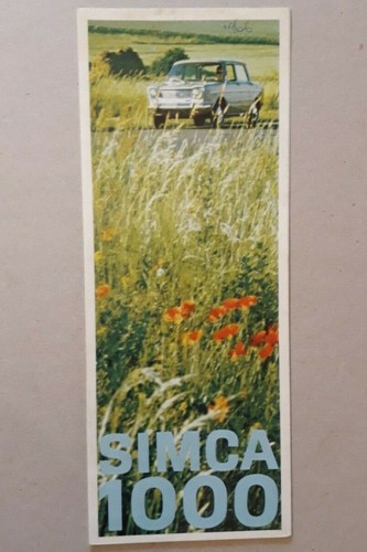 Simca 1000 brochure - 1000,