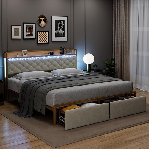 King size bed - king, frame