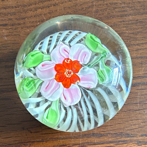 Clear art glass paperweight - clear,