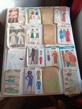 Job Lot Vintage Sewing Patterns 16 Style, Simplicity, McCalls, Vogue & New Look