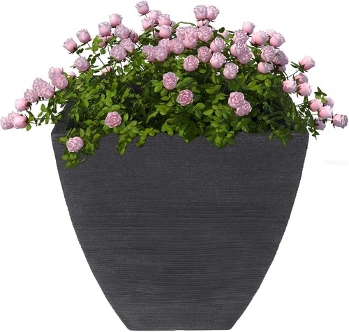 Large flower pots ribbed - large,