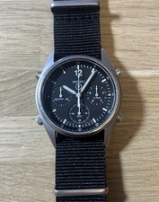 Vintage 1990 Seiko Men's Military RAF Chronograph Watch Gen 1 7a28 7120 Serviced