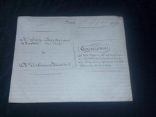 1849 antique vellum document
