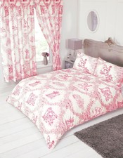 Toile De Jouy Red Duvet Cover