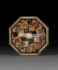 Marble Custom Coffee Table Mosaic Antique Inlaid Hallway Occasional Decor H3851