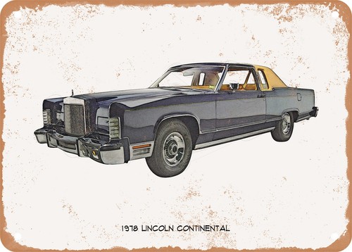 Classic car art 1978 - 1978, lincoln