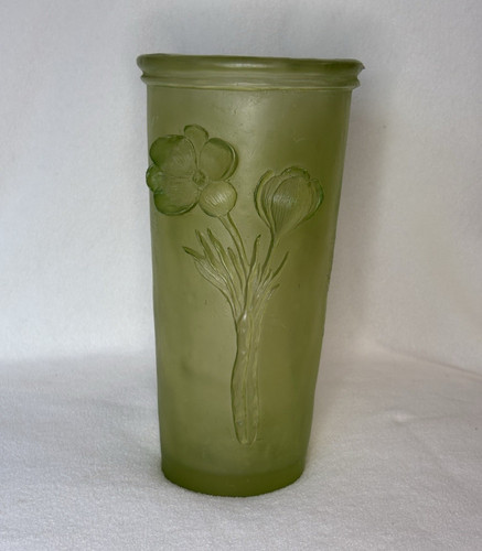 Hen feathers frosted green - frosted,