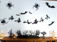 Halloween Witch Garland Banner