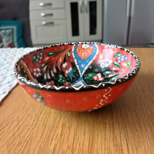 Vibrant turkish ceramic bowl - vibrant,