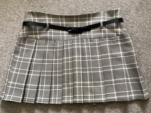 Krisp black white tartan - &,