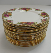 18 x Royal Albert Old Country Roses 8" Side Plates | Fine Bone China #213