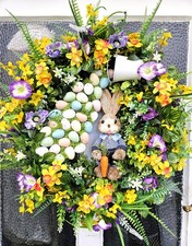 Large Easter Wreath.  Eggs and