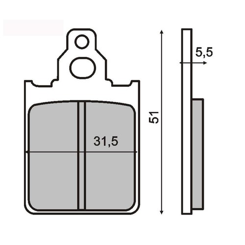 Pair brake pads - , lml