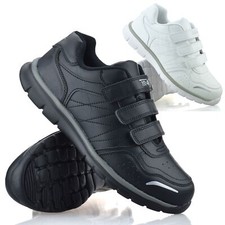 Mens Touch Close Wide Fit Casual Smart Walking Sports Work Trainers Shoes Size