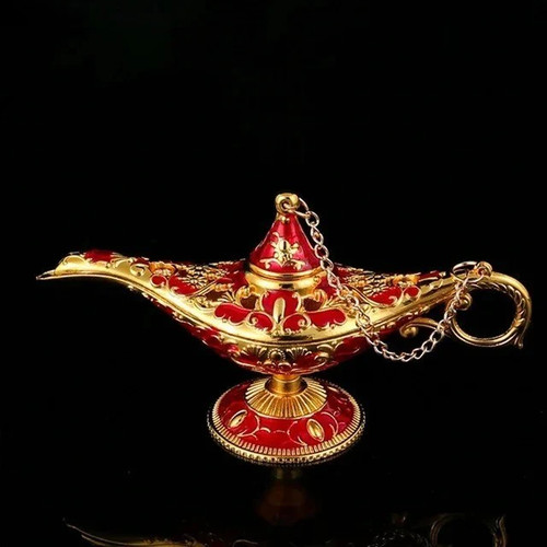 Mini aladdin lamp ornament - lamp,