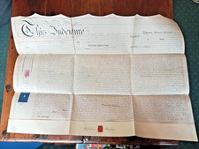 Victorian Vellum Indenture Document: 1865 Sharland & Pawsey Grove Road Ealing