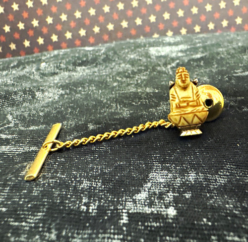 Men gold tone metal tie - men’s,