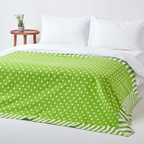 Green stars decorative throw - stars,
