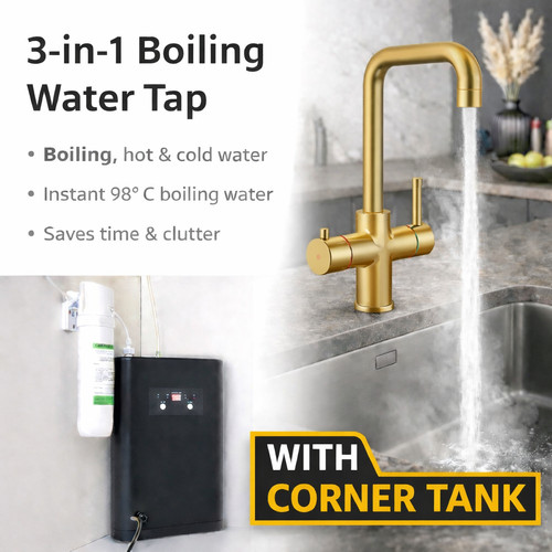 Brushed brass 1 - brushed, 3-in-1