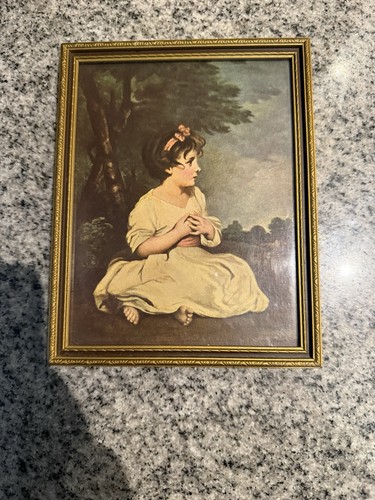 Antique framed lithograph - antique,