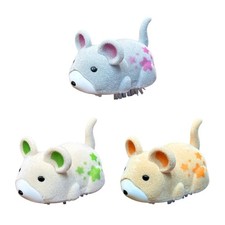 Plush Moving Hamster Cats Toy Battery Operated Interactive Play Safe Flocking