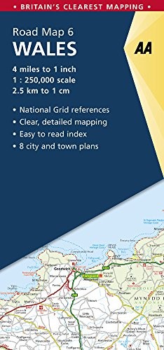 Road map wales - road,