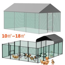 XXL Metal Chicken Coop Walk-in