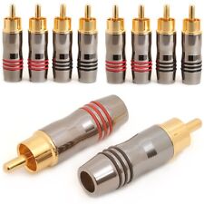10x Premium Phono RCA Plugs