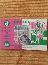 Vintage Collectable FG Series'Trusty Packet' 12 Stamps Of Greece 