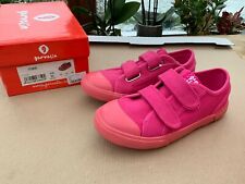 GARVALIN GIRLS CANVAS SHOES TRAINERS PINK UK 1 EU33 NEW