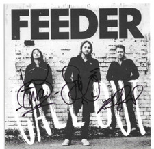 Feeder - Call Out - Scarce 2010 UK white vinyl 7" FULLY SIGNED