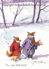 Funny Fox, Wildlife Christmas cards pack of 10  by Jonathan Walker C401x