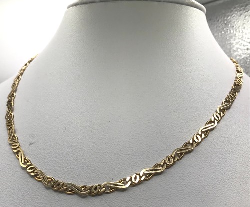 Solid 9ct gold fancy figaro - fancy,