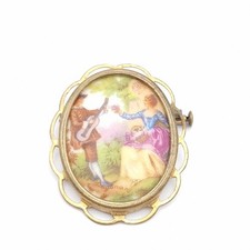Vintage Limoges Brooch