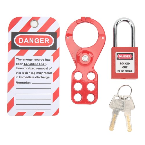 Lockout tagout kit with - lockout,