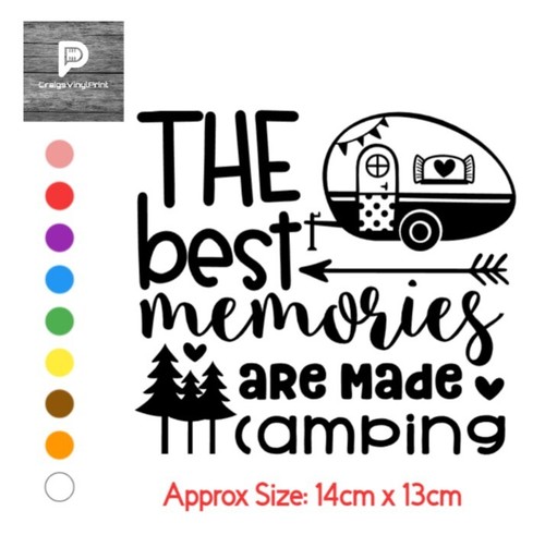 Camping vinyl sticker - vinyl, camper