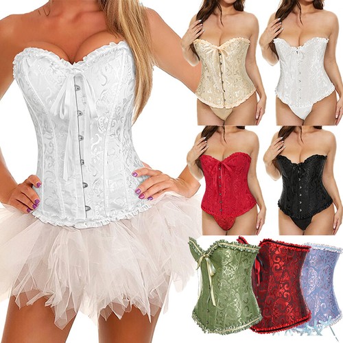 Women lace corset pink - up,