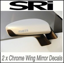 SRI CHROME WING MIRROR DECALS