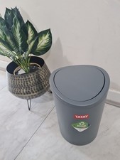 TATAY Bathroom Waste Bin with Tipping Lid BPA Free 100% Recycled 6 Litre - NEW