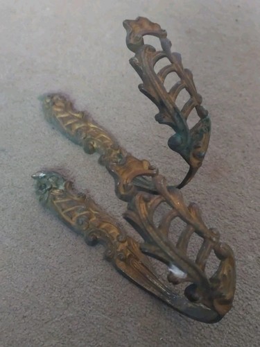 Pair antique french brass - pair, of