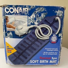 Conair Thermal Spa Soft Bath Mat Bubble Massage Action Body Benefits