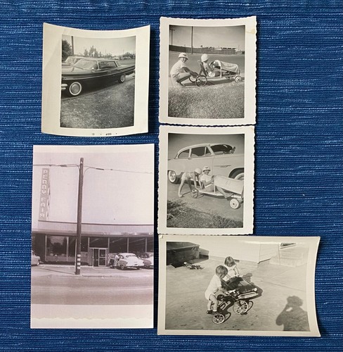 Vtg old photo - photo, car